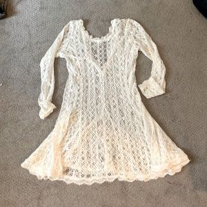 Lace Mini Dress/Coverup
